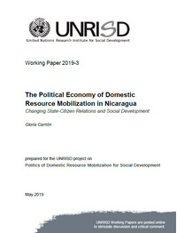 The Political Economy of Domestic Resource Mobilization in Nicaragua: Changing State-Citizen Relations and Social Development